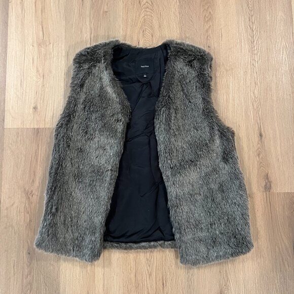 Talula Faux Fur Vegan Vest Size Small - Picture 3 of 7